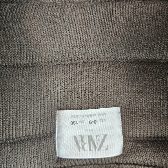 Zara Kids Olive Green Knit Vest, Boys Size‎ 8-9 - Picture 7 of 7